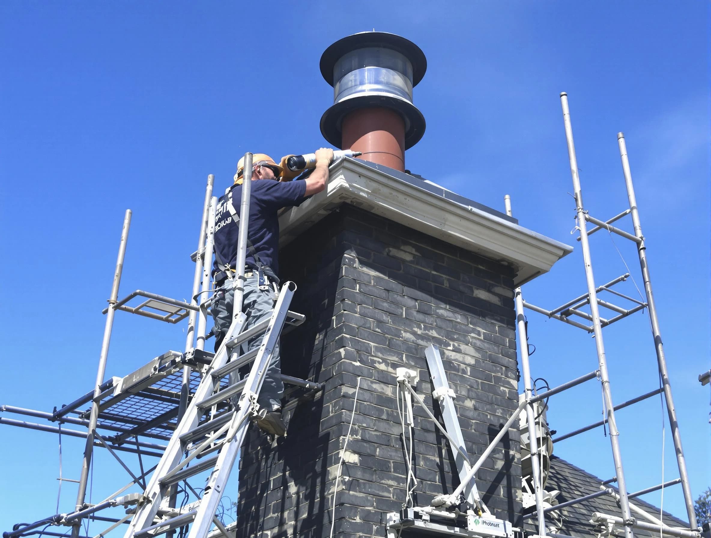 Sturdy chimney crown finished by Edmond Chimney Sweep in Edmond, OK