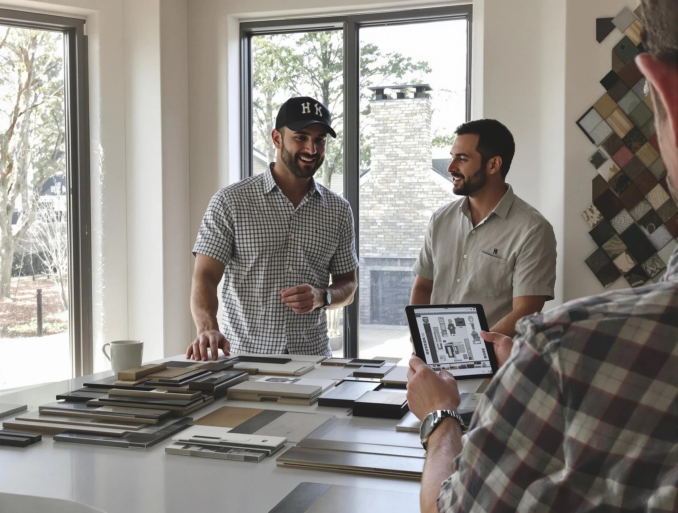 Edmond Chimney Sweep remodeling a chimney and fireplace in Edmond, OK