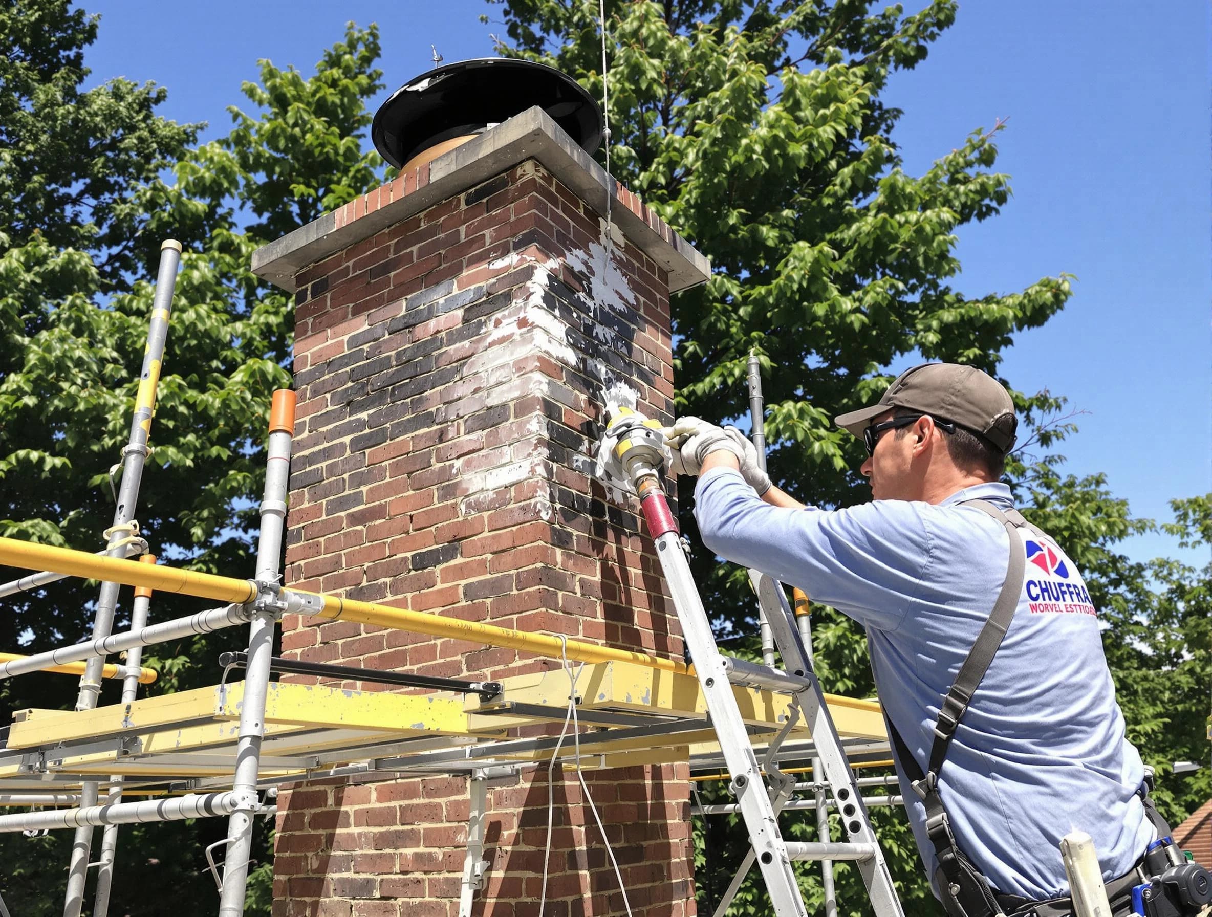 Structural chimney repair by Edmond Chimney Sweep in Edmond, OK