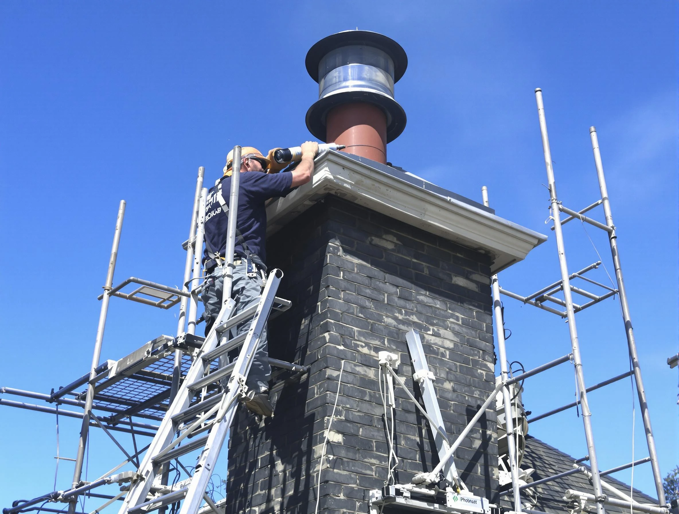 Sturdy chimney crown finished by Edmond Chimney Sweep in Edmond, OK