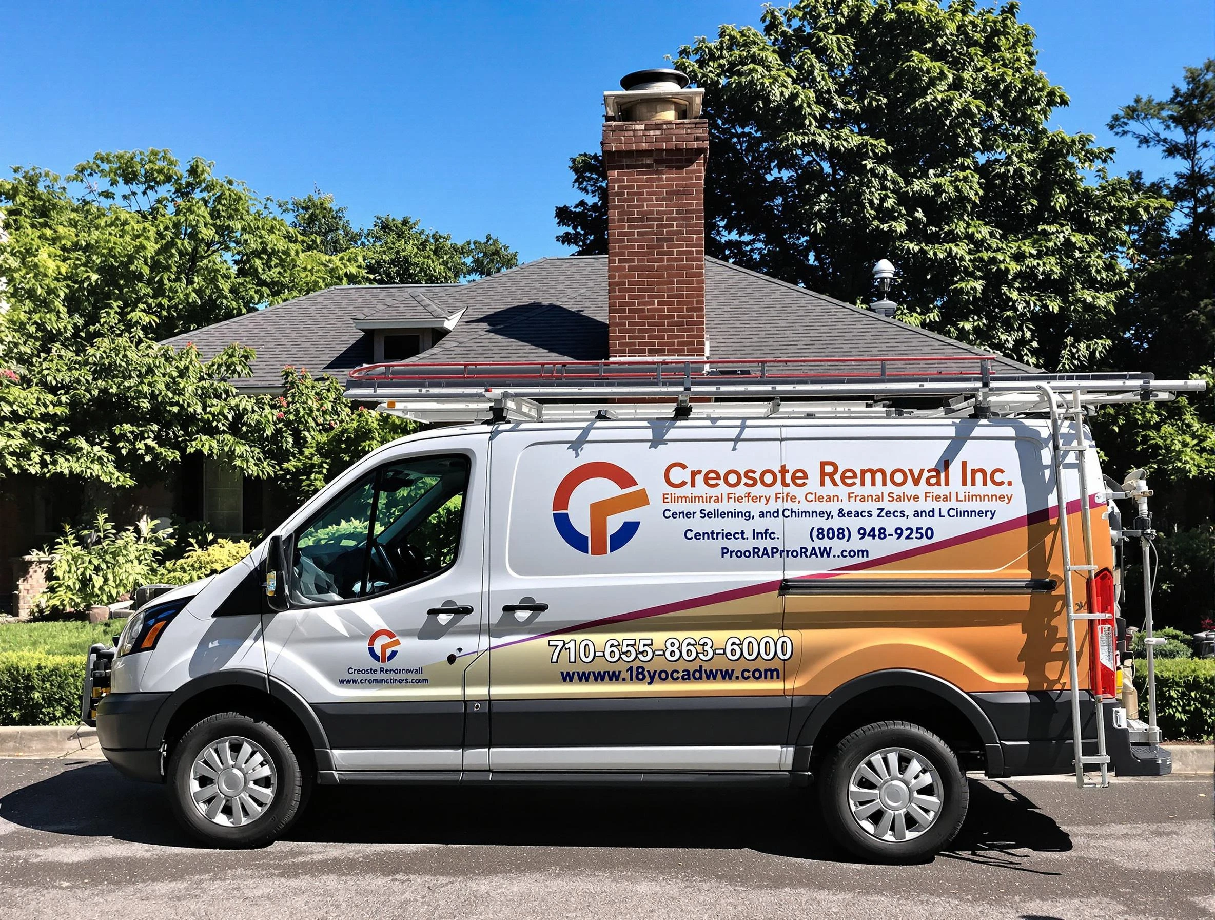 Edmond Chimney Sweep technician removing creosote safely in Edmond, OK